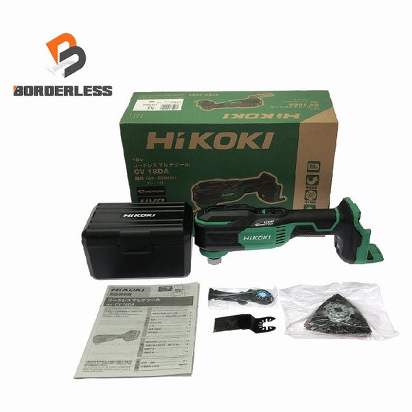 ☆極美品☆HIKOKI ハイコーキ 18V コードレスマルチツール CV18DA(NN)本体+パーツ+カットソーブレード 低振動充電式 パワーツール - 1