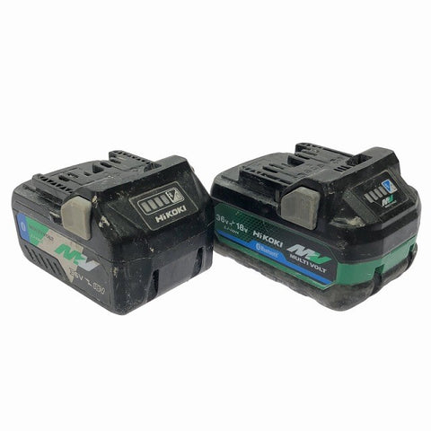 ☆中古品☆HiKOKI ハイコーキ 36V リチウムイオン蓄電池 BSL36A18BX BSL36A18B 合計2点セット マルチボルトバッテリー 充電池116417 - 0