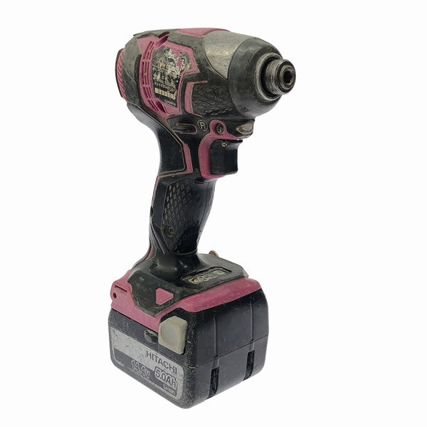 ☆中古品☆ HITACHI 日立 14.4V 充電式インパクトドライバ WH14DDL バッテリー1個(14.4V 5.0Ah)充電器+ケース113129 - 5
