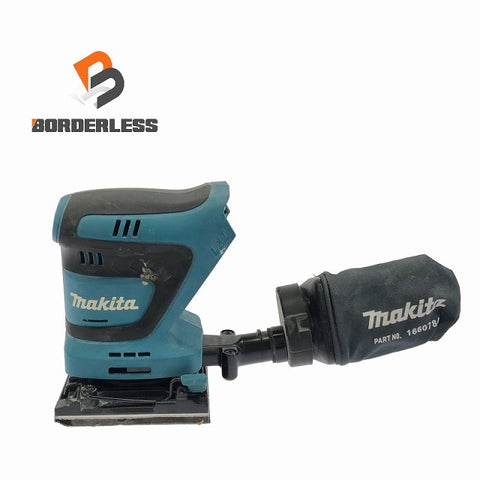 ☆中古品☆makita マキタ 18V 充電式防じんミニサンダー BO480D 本体＋ダストバッグ付 コードレス 小型 研磨機 防塵ミニサンダー