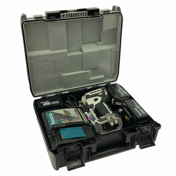 ☆中古品☆makita マキタ 18V 充電式インパクトドライバ TD171D バッテリー3個(6.0Ah)+バッテリー1個(14.4V 6.0Ah)充電器+ケース132780 - 2