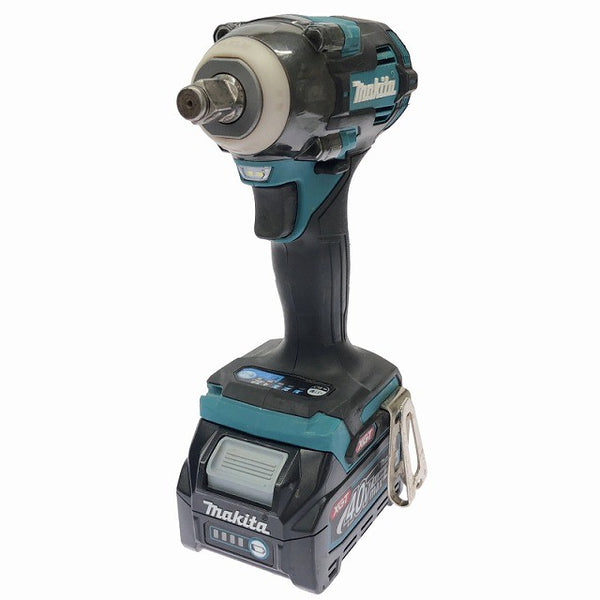 ☆比較的綺麗☆makita マキタ 40Vmax 充電式インパクトレンチ TW004GRDX バッテリ2個(2.5Ah) 充電器 ケース付 320N･m131998 - 4