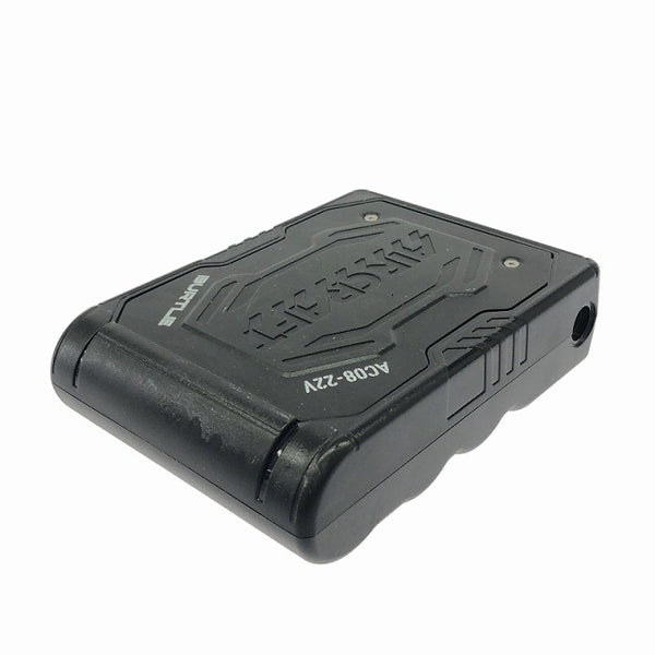 ☆比較的綺麗☆BURTLE バートル 22V 空調作業服用リチウムイオンバッテリー AC08-22V 黒 ACアダプタ付 エアークラフト - 4