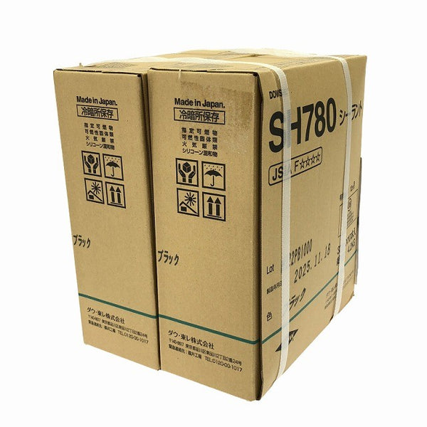 ☆未使用品2ケースセット☆ダウ・東レ株式会社 シーラント ブラック SH780  330ml×10本入×2ケースセット コーキング材 内装132924 - 4