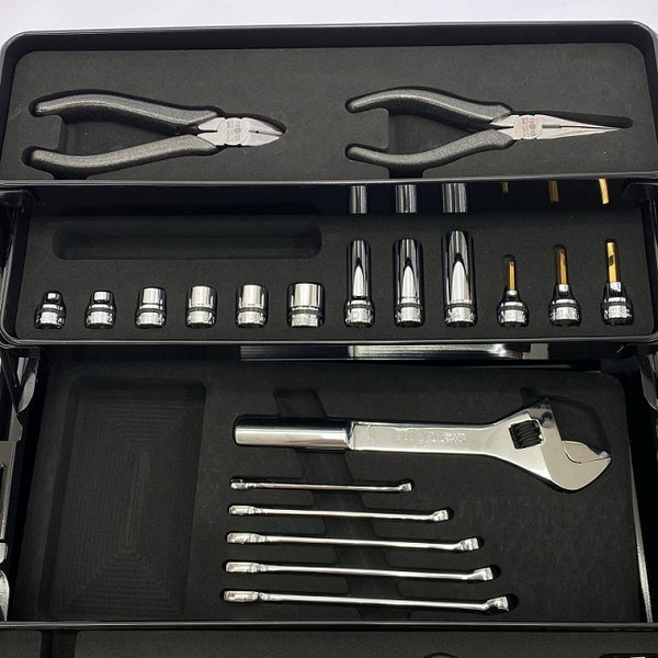 ☆未使用品☆nepros ネプロス 9.5sq ハンドツールセット 32点 NTX632WZ 両開きメタルケース 手工具セット 自動車整備111114 - 8