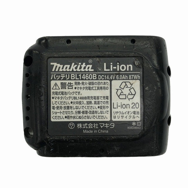☆比較的綺麗です☆makita マキタ 14.4V 6.0Ah 純正 リチウムイオンバッテリー BL1460B 残量表示付 充電回数5回 リチウムイオン電池 116673 - 10