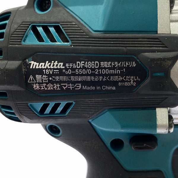 ☆比較的綺麗です☆ makita マキタ 18V 充電式ドライバドリル DF486D ライト ML800 バッテリー2個付き(18V.6.0Ah)付き130560 - 5