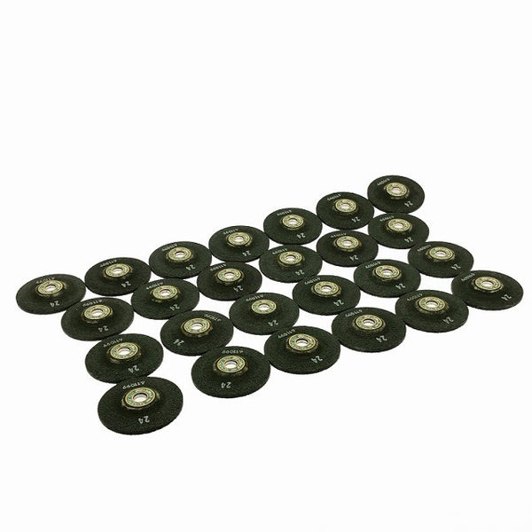 ☆未使用品1箱25枚入り☆NRS ニューレジストン 剥離砥石 グリーンカップ 100×6×15 粒度24 黒皮 研磨 研削 サンダー グラインダー120739 - 5