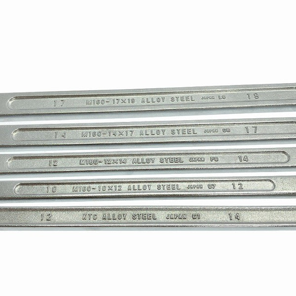 ☆中古品☆KTC 京都機械工具 超ロングストレートめがねレンチ M160-17×19 他 5本セット129318 - 7