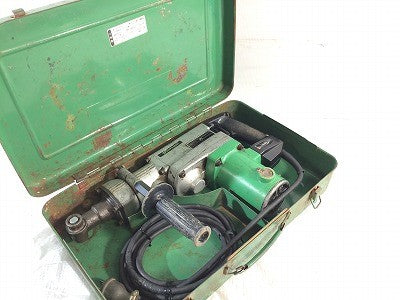 ☆中古品☆HITACHI 日立工機 100V 38mm ハンマドリル DH38Y ケース付 斫り ハツリ機 - 0