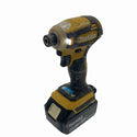 ☆中古品☆makita マキタ 18V 充電式インパクトドライバー TD172D 黄 バッテリ2個(18V6.0Ah) 充電器 ケース付 コードレス118952 - 4