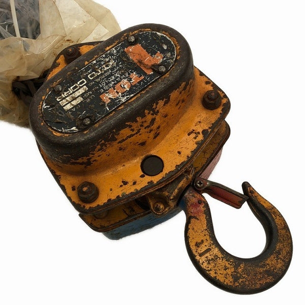 ☆中古品2個セット☆KITO キトー チェーンブロック CB010 M3形 荷重1.0ton/1ton 揚程2.5m 手動式 チェンブロック 吊り具 荷揚げ136179 - 7