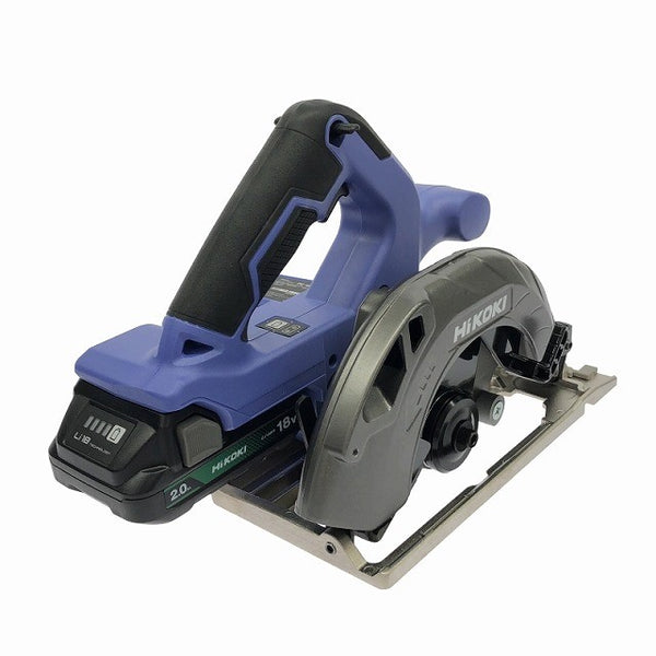 ☆美品☆HiKOKI ハイコーキ 18V 165mm コードレス丸のこ FC1806DA(BG) バッテリ1個(2.0Ah) 充電器 ケース付 充電式マルノコ125375 - 4