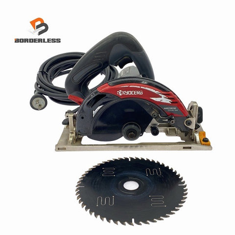 ☆中古品☆KYOCERA 京セラ 147mm 電子丸ノコ AW573EDM 丸のこ マルノコ 木材 切断 加工130320