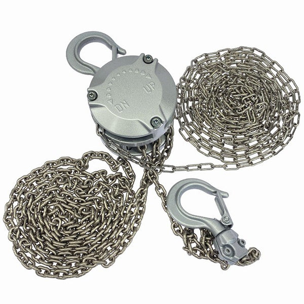 ☆未使用品2個セット☆KITO キトー 手動チェーンブロック CX003 荷重250kg/0.25ton 揚程2.5m 手動式 チェンブロック 荷揚げ 吊り具125498 - 3