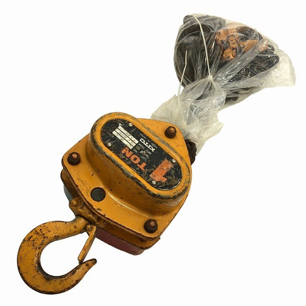 ☆中古品2個セット☆KITO キトー チェーンブロック M3形 CB010 荷重1.0ton/1ton 揚程2.5m 手動式 チェンブロック 吊り具 荷揚げ機136341 - 4