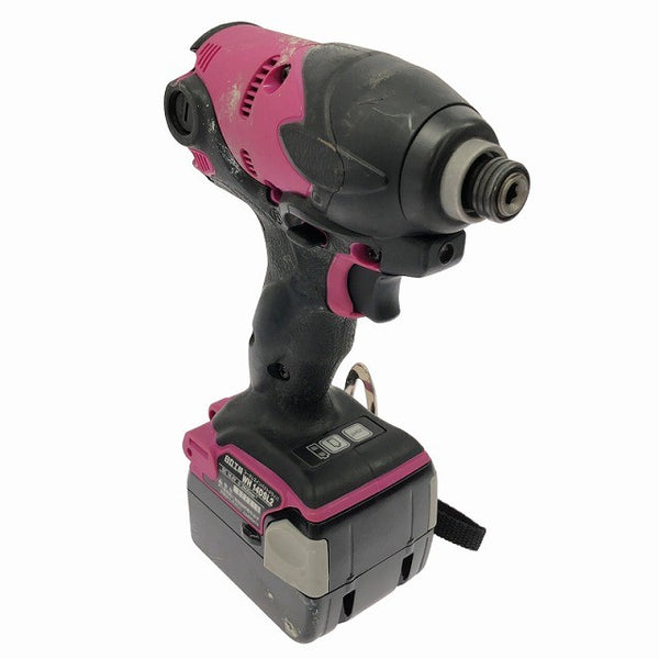 ☆中古品☆HITACHI 日立工機 14.4V コードレスインパクトドライバー WH14DSL2(2LSCK)(R) 赤 バッテリ2個 充電器 ケース 充電式136900 - 5