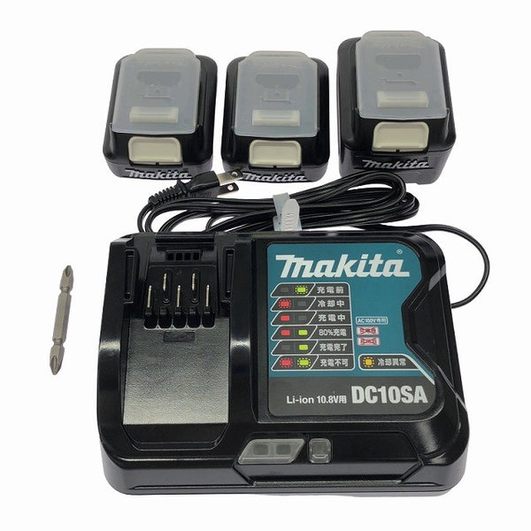 ☆比較的綺麗☆makita マキタ 10.8V コンボキット インパクト TD110D ドライバドリル DF333D バッテリ3個(4.0Ah1.5Ah) 充電器付132115 - 9
