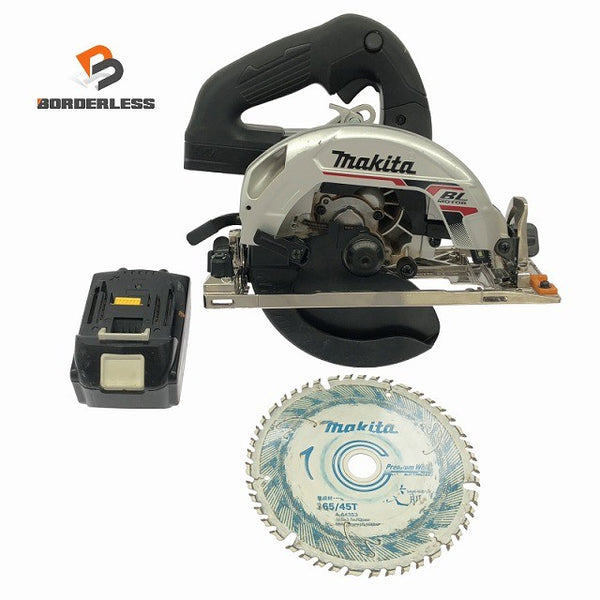 ☆比較的綺麗☆makita マキタ 18V 充電式マルノコ HS631D 本体+バッテリ1個(6.0Ah) コードレス 丸のこ 丸ノコ 丸鋸 電動工具135283 - 1