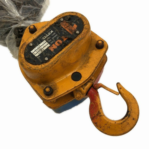 ☆中古品2個セット☆KITO キトー チェーンブロック M3形 CB010 荷重1.0ton/1ton 揚程2.5m 手動式 チェンブロック 吊り具 荷揚げ機135682 - 7