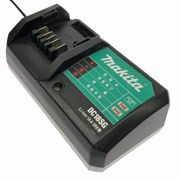 ☆中古品セット☆makita マキタ 14.4V 1.3Ah リチウムイオンバッテリー  BL1413G 14.4/18V用 充電器 DC18SG ライトバッテリー135661 - 7