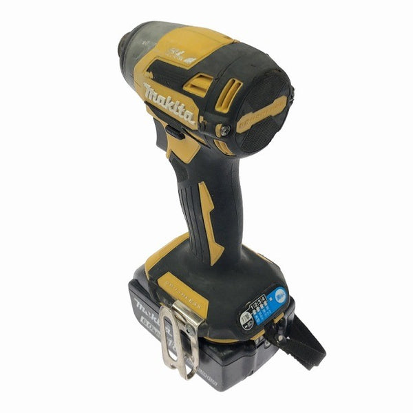 ☆中古品☆ makita マキタ 18V 充電式インパクトドライバ TD173D 黄/イエロー 本体+バッテリー1個(18V 6.0Ah) 116480 - 5