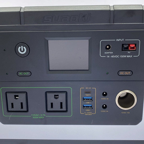 ☆比較的綺麗☆Suaoki スアオキ ポータブル電源 G500 容量500Wh 出力:300W 付属品あり 防災グッズ アウトドア キャンプ131218 - 7