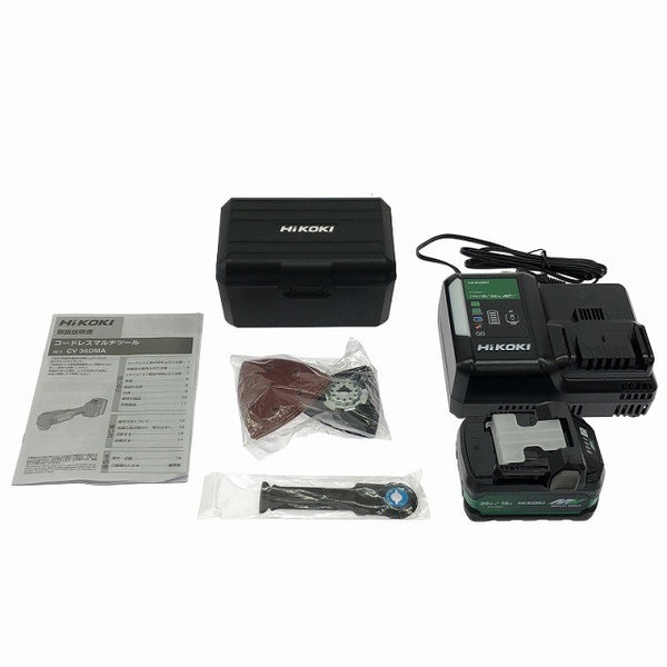 ☆未使用品☆ HIKOKI ハイコーキ 36V コードレスマルチツール CV36DMA(XPZ) バッテリ1個 充電器 ケース付き - 10