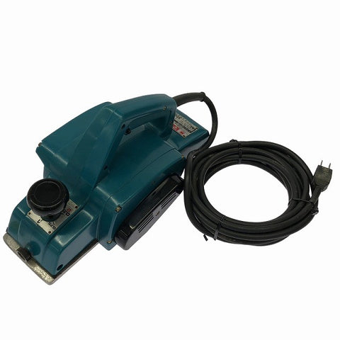 ☆中古品☆makita マキタ 100V 110mm 電気カンナ 1911B カンナ刃付き コード式 電動かんな 電気かんな 木材加工 切削123940 - 0