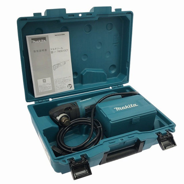 ☆比較的綺麗☆makita マキタ 100V マルチツール TM3010CT アタッチメント＋ケース付 コード式 カットソー 切削 電動工具136054 - 2