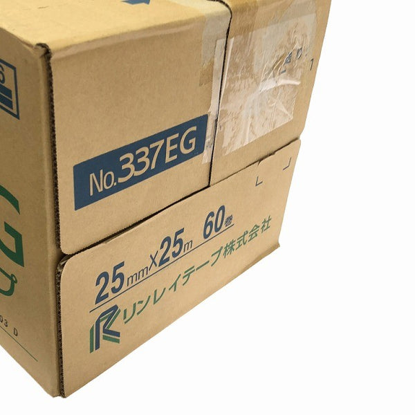 ☆未使用品☆RINREI リンレイテープ 布粘着テープ 337EG 25mm×25m 60巻入 養生用 養生テープ 布テープ 塗装用 建築用134283 - 6