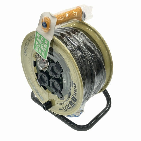 ☆未使用品☆HATAYA ハタヤ サンタイガーレインボーリール BX-301K 100V 30m 漏電遮断器付 電工ドラム コードリール117015 - 3