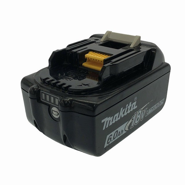☆中古美品☆ makita マキタ 18V 6.0Ah 純正リチウムイオンバッテリー BL1860B 急速 残量 蓄電 LITHIUM-ION 雪/飛行機 - 4