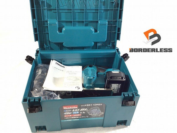 ☆未使用品☆ makita マキタ 125mm 18V 充電式丸ノコ KS511DRGX バッテリ2個(18V 6.0Ah) 充電器 ケース付き 電動工具117314 - 2