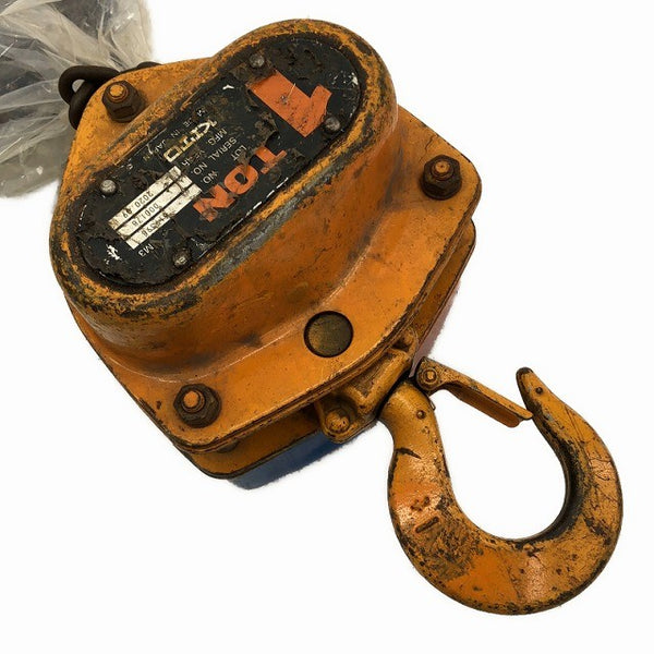 ☆中古品2個セット☆KITO キトー チェーンブロック M3形 CB010 荷重1.0ton/1ton 揚程2.5m 手動式 チェンブロック 吊り具 荷揚げ機135610 - 7