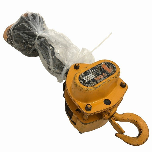 ☆中古品☆KITO キトーマイティ M3形 CB010 荷重1t/1トン 揚程2.5m チェーンブロック ホイスト 荷揚げ 吊り上げ 手動式131744 - 2