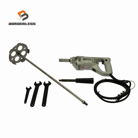 ☆中古品☆makita マキタ 100V カクハン機 UT1304 シャフト＋パドル付 コード式 かくはん機 攪拌機 撹拌機 ミキサー 電動工具135105