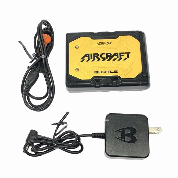 ☆中古品セット☆BURTLE バートル 24V エアークラフト用バッテリー AC09 ゴールド ファンユニット AC09-1 黒 2025年モデル118254 - 10