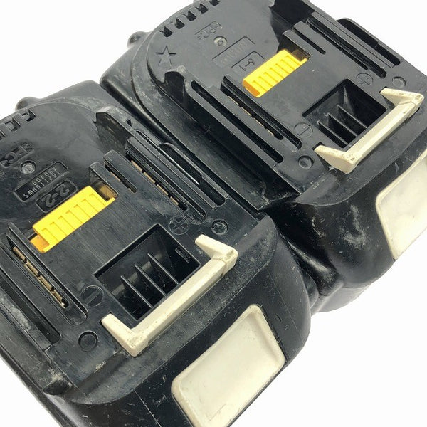 ☆中古品2点セット☆makita マキタ 18V 6.0Ah 純正リチウムイオンバッテリー BL1860B×2 急速 残量表示 LITHIUM-ION 雪マーク131960 - 9