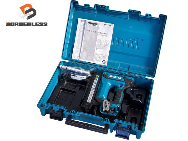 ☆中古品☆makita マキタ 18V 35mm 充電式ピンタッカ PT353D 本体 充電器 DC18RF ケース コードレス ピンネイラ ピン釘打機137365 - 1