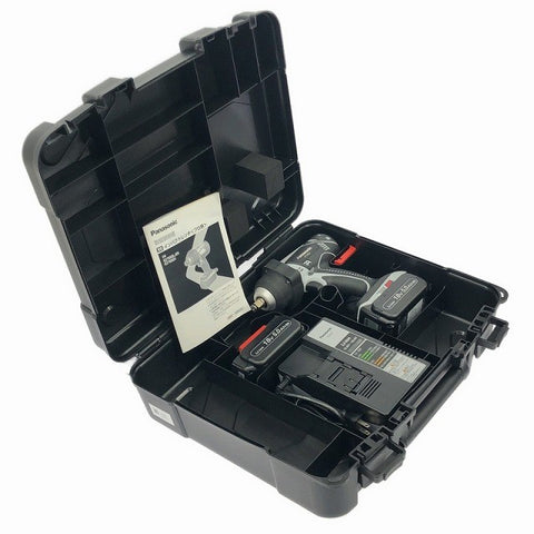 ☆未使用品☆Panasonic パナソニック 18V 充電インパクトレンチ EZ7552LJ2S-H バッテリ(18V5.0Ah)2個 充電器 ケース123505 - 0