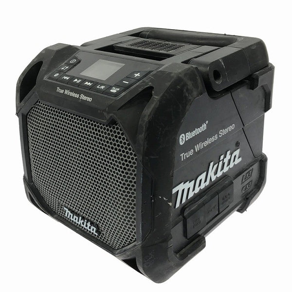☆中古品☆makita マキタ 10.8V～18V 充電式スピーカー MR203 本体のみ 黒/ブラック Bluetooth 現場スピーカー アウトドア 音楽 ♪128237 - 2