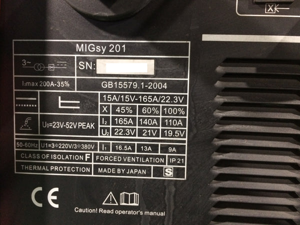 ☆中古品 近畿圏のみ送料無料☆ Snap-on スナップオン 半自動溶接機 MIGsy 201 コンパクトミグ201 COMPACT MIG 電動工具120451 - 9
