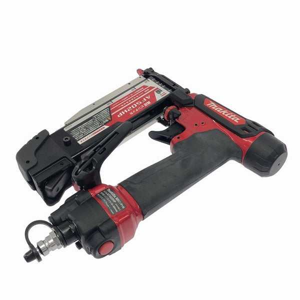☆未使用品☆makita マキタ 50mm 高圧 ピンタッカ AF502HP 赤 ケース付 ピンネイラ ピン釘打機 ピン釘打ち機 エア工具135782 - 7