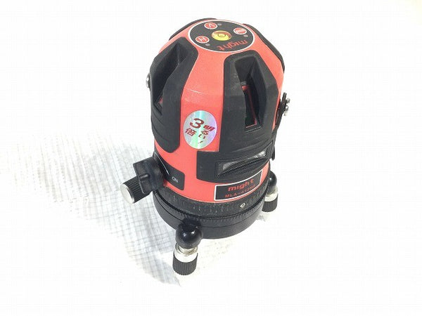 ☆比較的綺麗です☆ might マイト工業 レーザー墨出し器 MLA-412HE 本体+受光器(MK-50)+パーツ+三脚+ケース117656 - 4