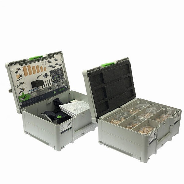 ☆未使用品☆FESTOOL 万能ジョイントシステム DOMINO ドミノ DF500 Q-Plus ジョイントカッター システナーセット付き126289 - 2