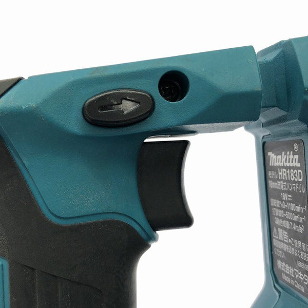 ☆中古品☆ makita マキタ 18V 18ｍｍ 充電式ハンマドリル HR183D 青/ブルー 本体+ハンドル131499 - 6