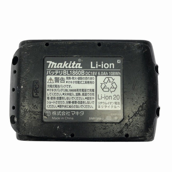 ☆比較的綺麗☆makita マキタ 18V 6.0Ah 純正リチウムイオンバッテリー BL1860B 残量表示付 急速充電対応 蓄電池 充電池 雪マーク 116490 - 10
