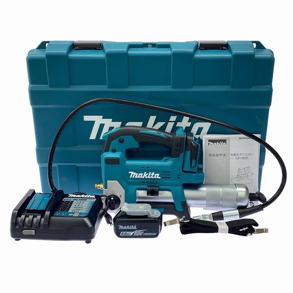 ☆未使用☆makita マキタ 18V 充電式グリスガン GP180DRG  本体+バレル+バッテリ2個(6.0Ah) コードレス グリースガン134297 - 3
