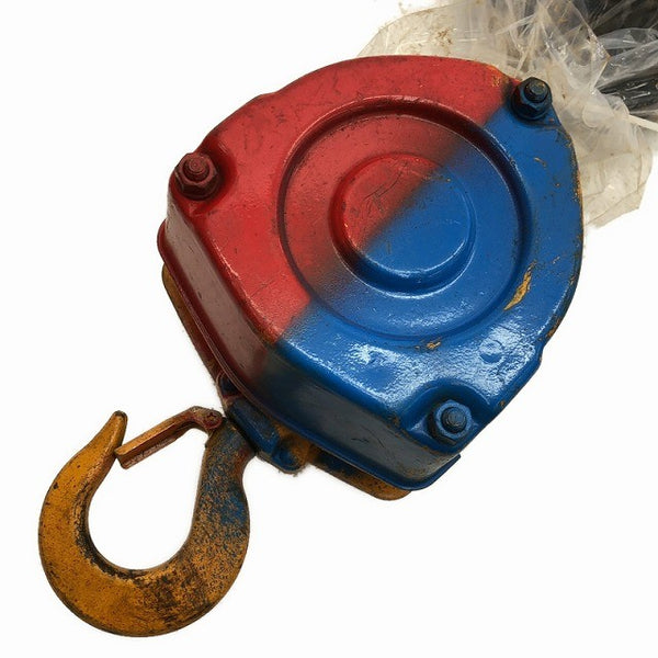 ☆中古品2個セット☆KITO キトー チェーンブロック M3形 CB010 荷重1.0ton/1ton 揚程2.5m 手動式 チェンブロック 吊り具 荷揚げ機136346 - 2